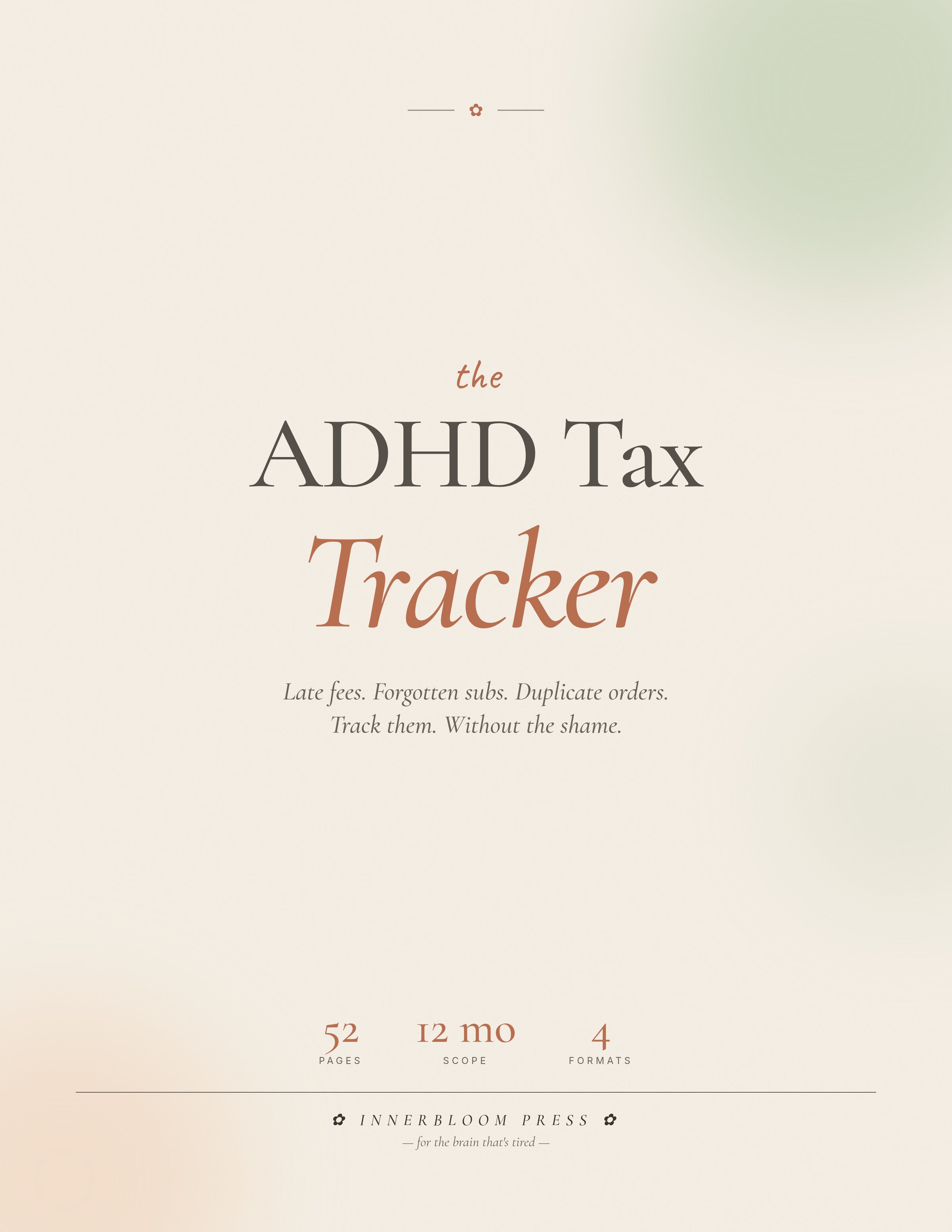 ADHD Tax Tracker