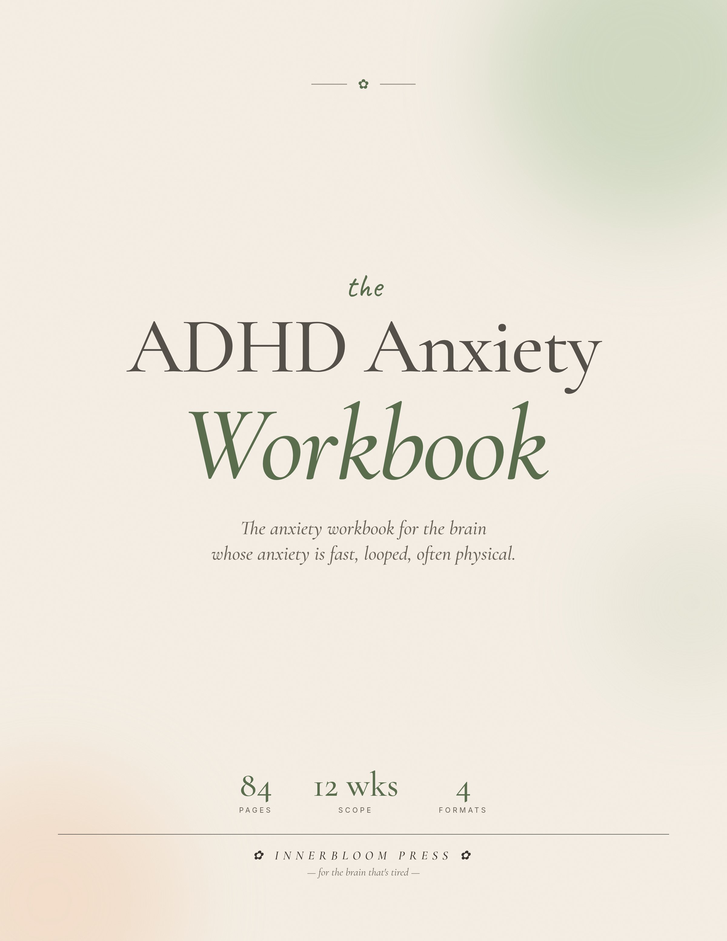 ADHD Anxiety Workbook