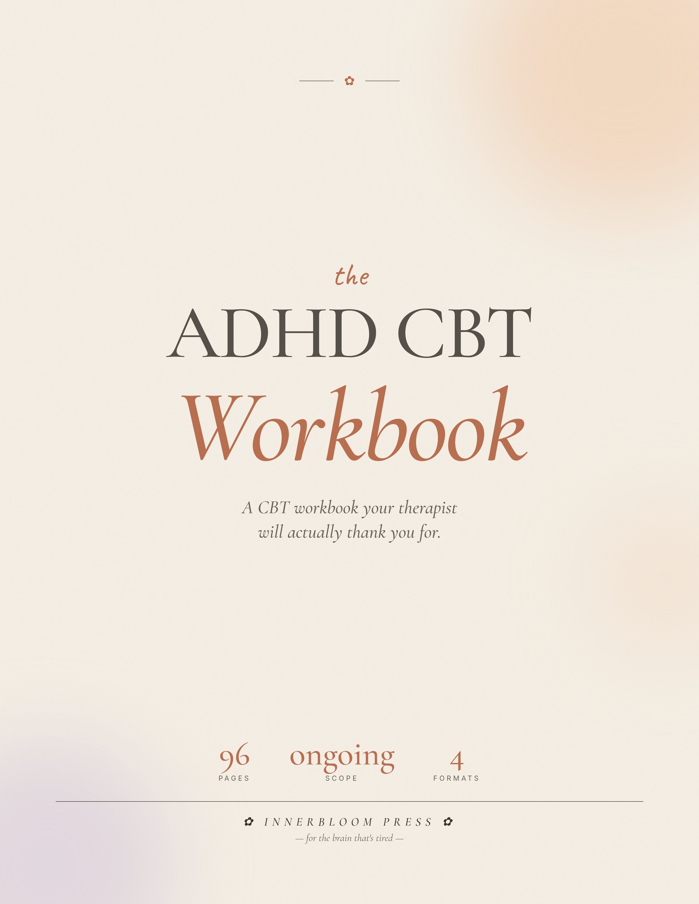 ADHD CBT Workbook cover