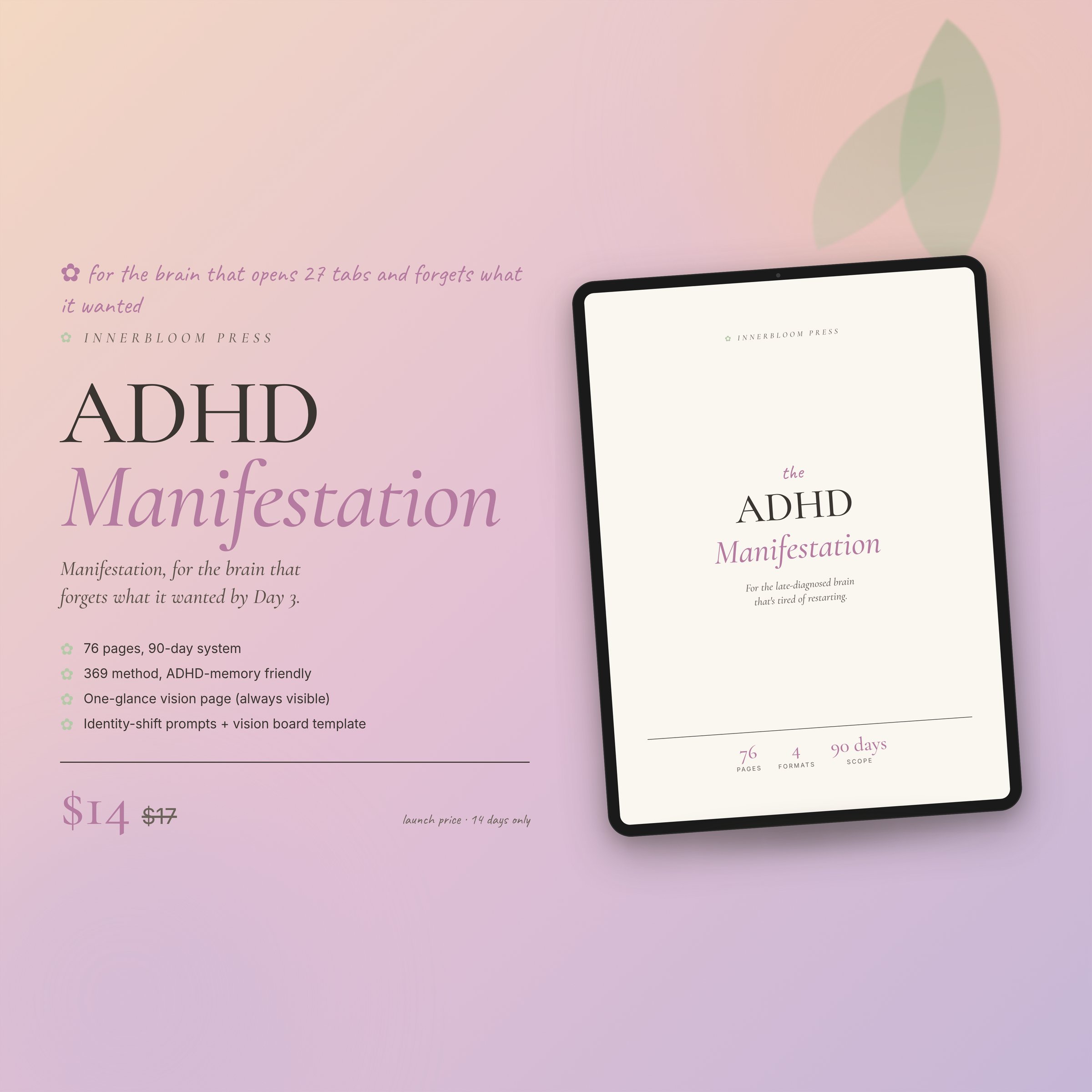 ADHD Manifestation Journal