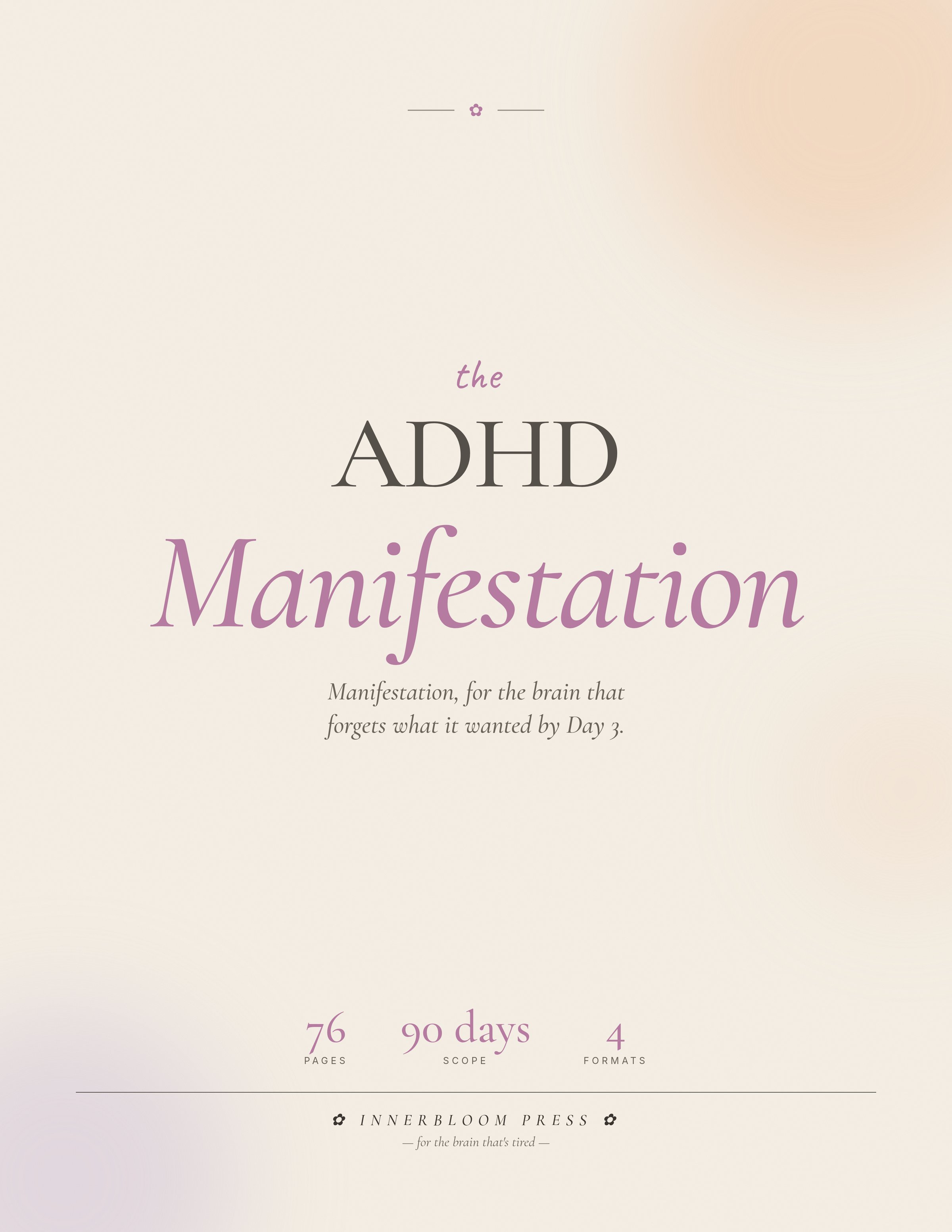 ADHD Manifestation Journal cover