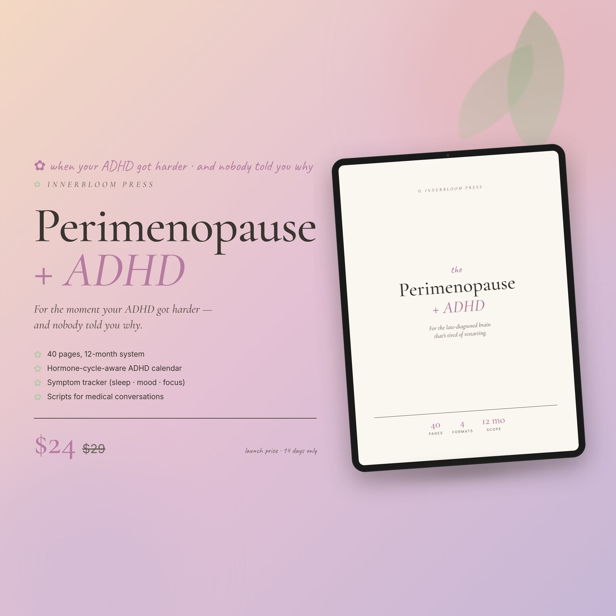 Perimenopause + ADHD Workbook