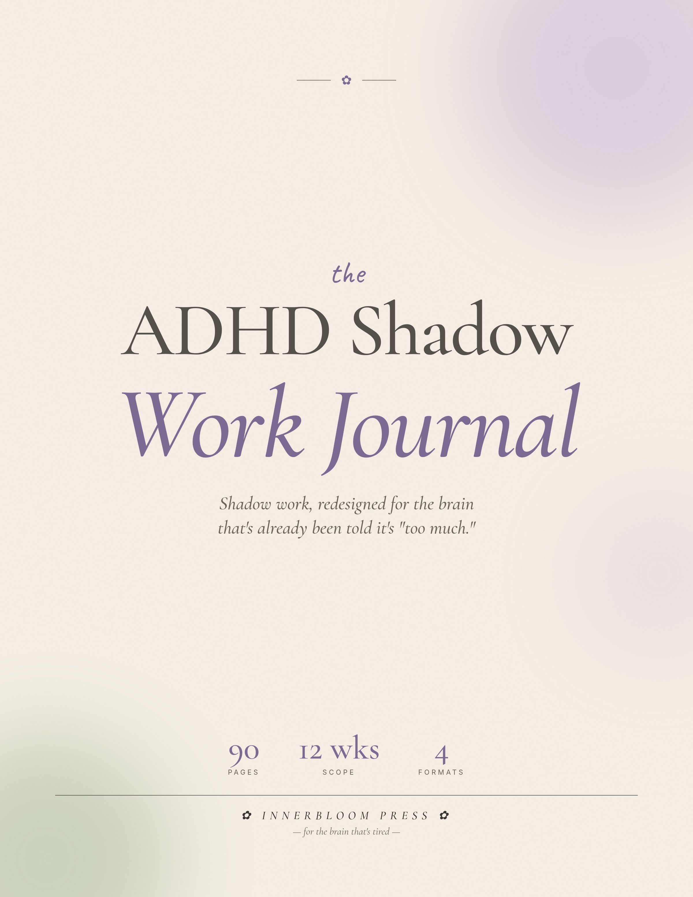 ADHD Shadow Work Journal cover